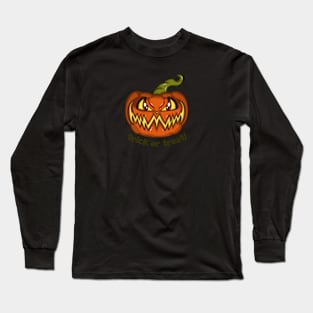 Pumpkin cartoon trick or treat Long Sleeve T-Shirt